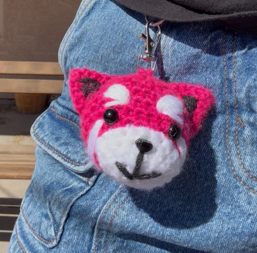 pink oxcy keychain
